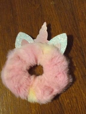 Fuzzy Kids Unicorn Scrunchie